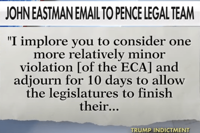 John eastman e-mailed