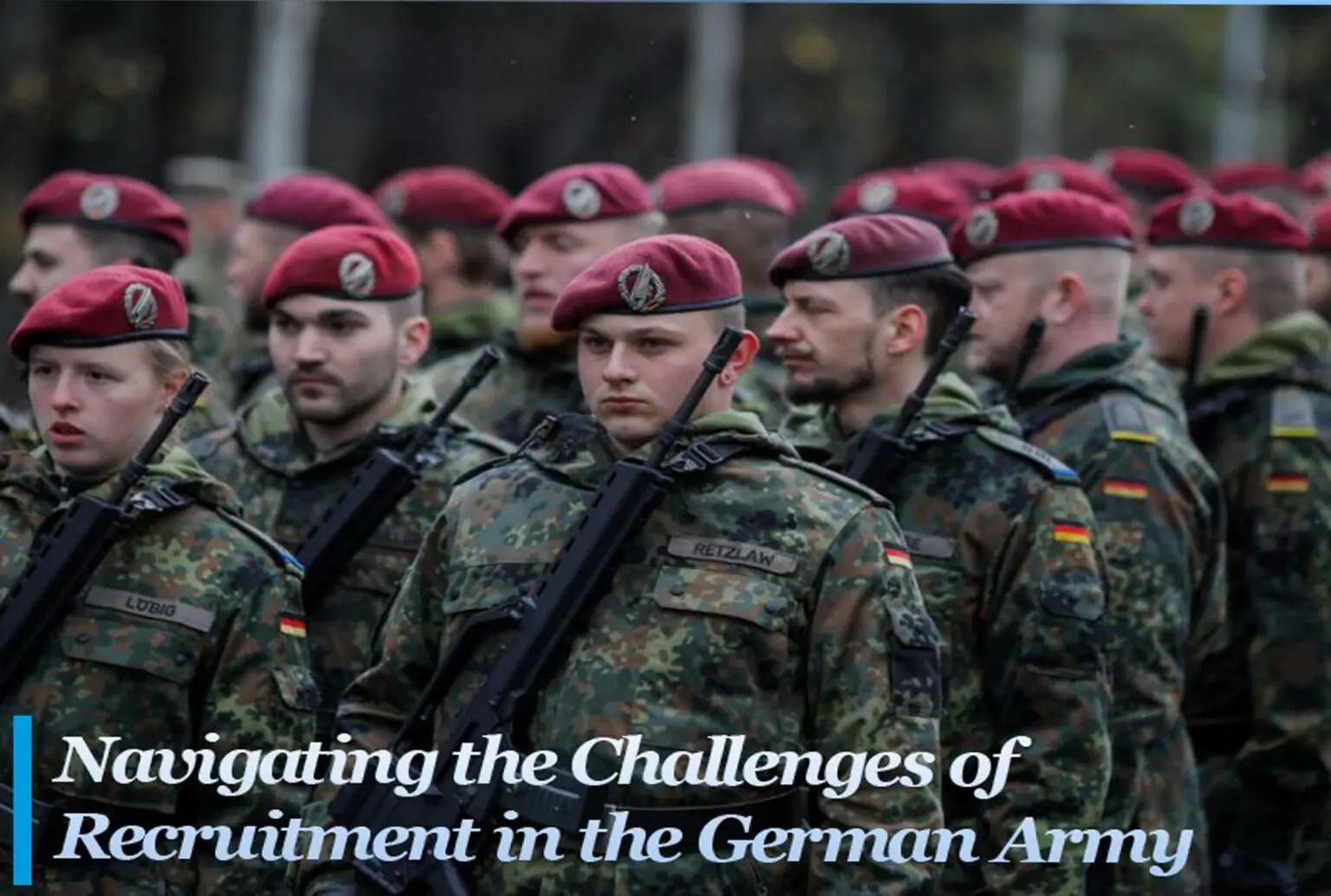 Recruitment in the German Army